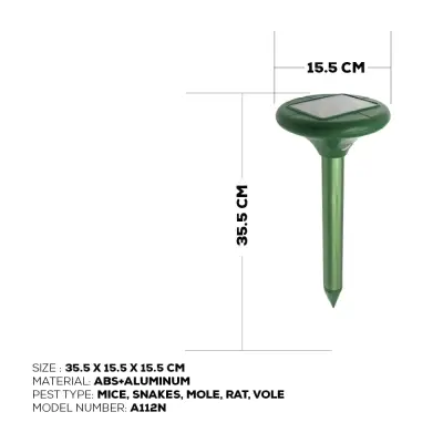 Solar Mole Repeller With A112N
