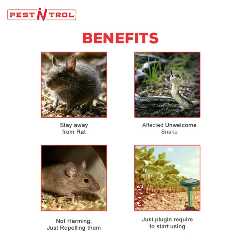 Solar Mole Repeller With A112N